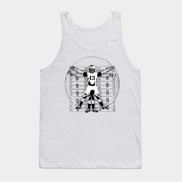 Vitruvian Football Player Tank Top by KAMonkey